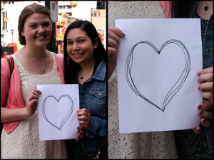 The Joyful - Lauren McCarthy & Rachel D'Elia  Location: H St. NW  (Jennifer-Leigh Oprihory/MNS)