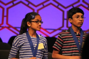 Three-time Scripps speller Vanya Shivashankar will move on to 2013 semifinals. (Jennifer-Leigh Oprihory/MEDILL NEWS SERVICE)