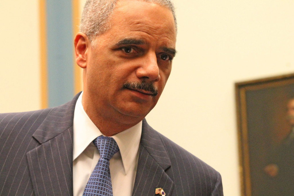 Attorney General Eric Holder testified before the House Judiciary Committee on Wednesday. (Jennifer-Leigh Oprihory/MEDILL)