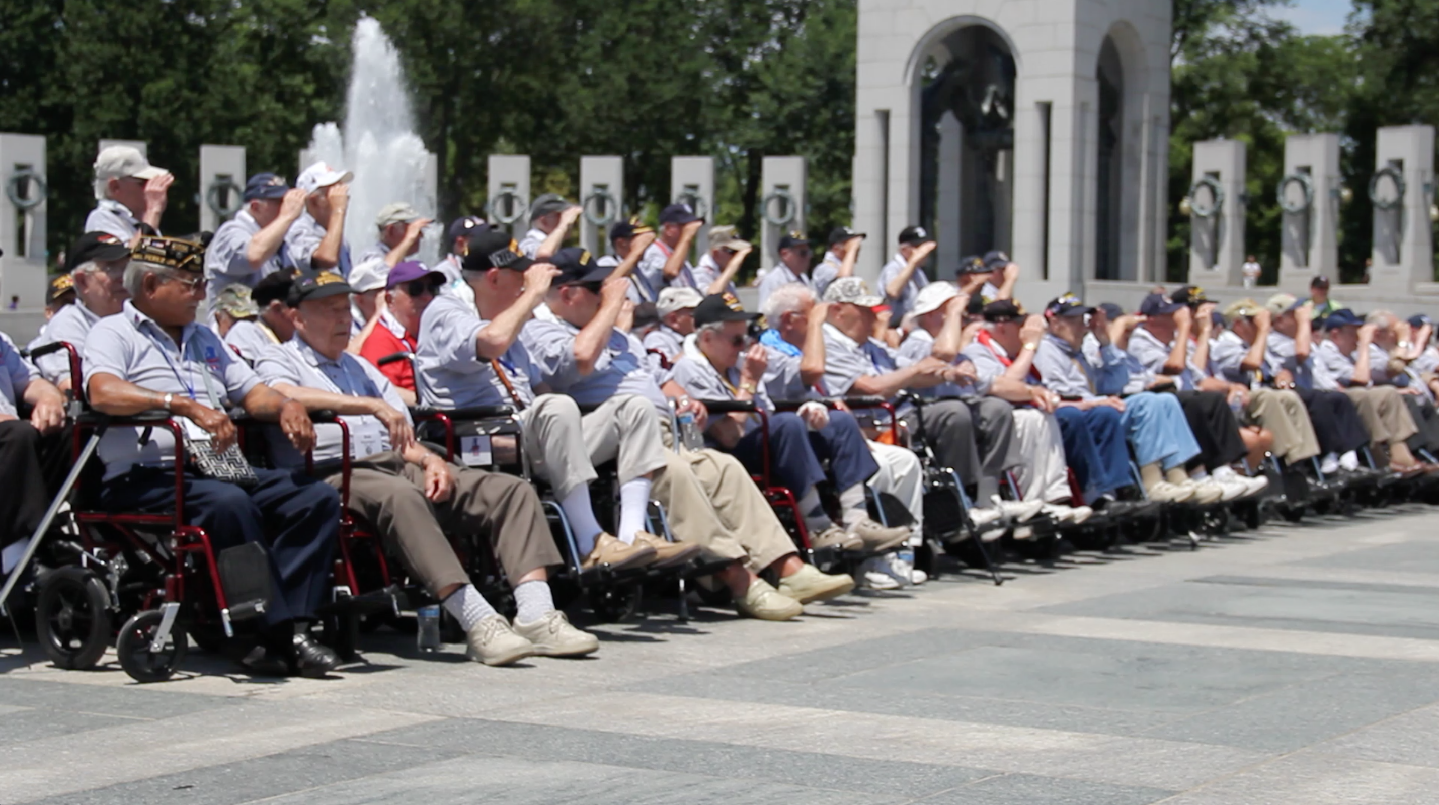 70 years after the Normandy invasion: Vets flock to WWII Memorial