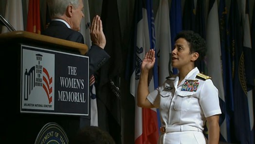 Navy’s newest admiral sets stage for women in military services