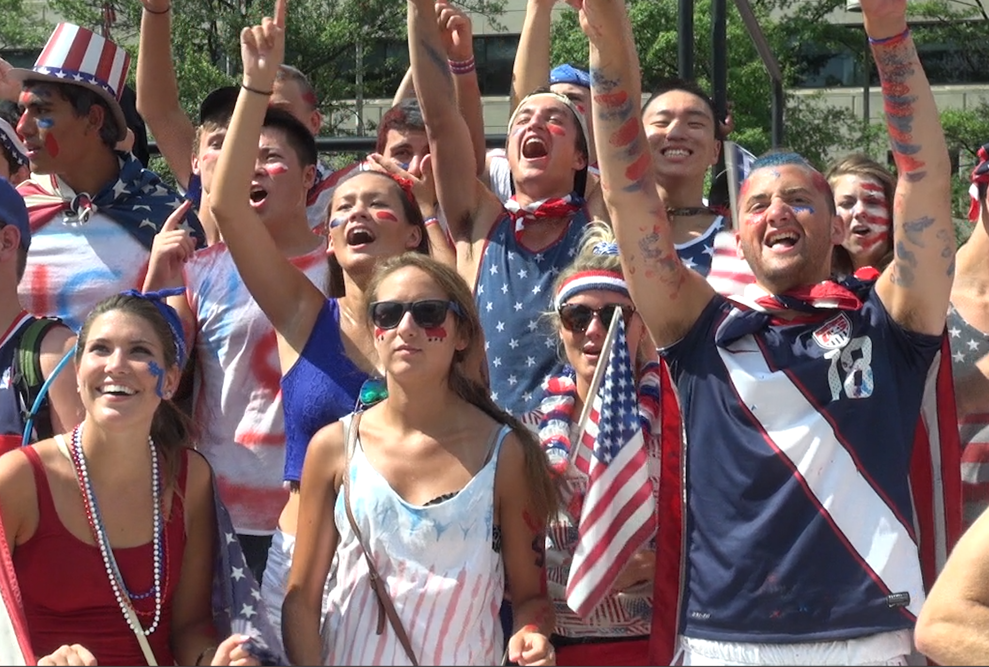 Thousands pack Freedom Plaza as US falls in World Cup