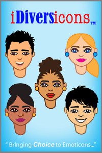 iDiversicons is an emoji app that includes people from different ethnicities, races and lifestyles. (Photo credit: Katrina Parrott/iDiversicons)