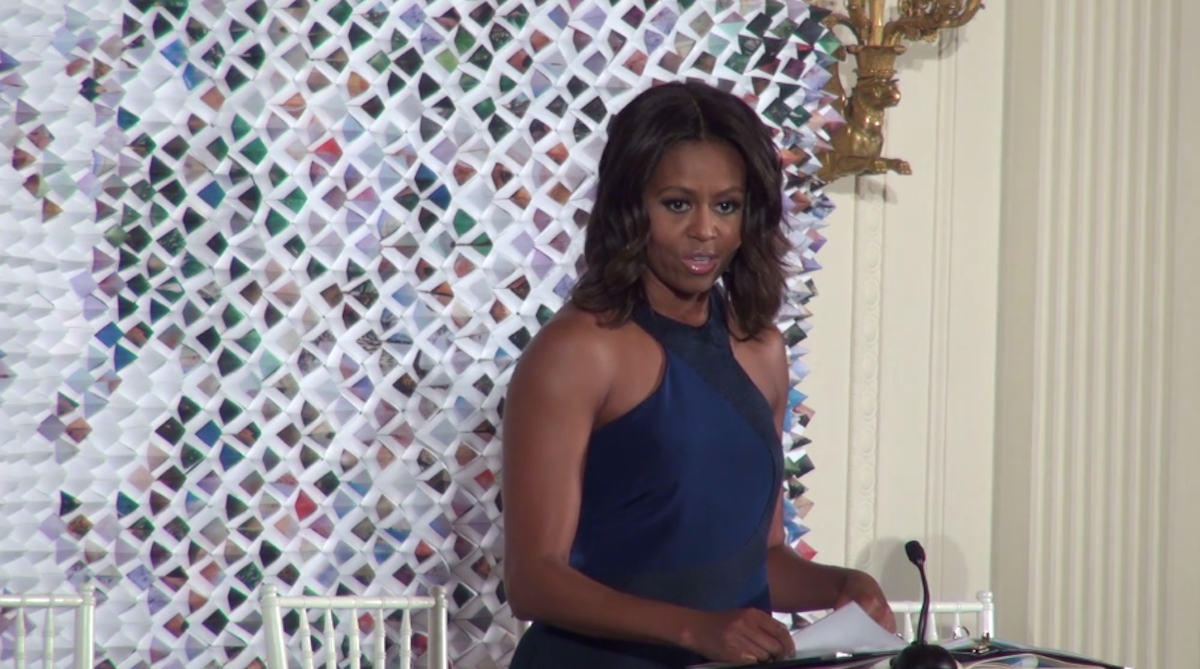 Michelle Obama encourages fashion students