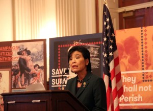 Rep. Judy Chu, Democrat of California, said that it is sad to think that the elderly, who survived the genocide, would not live to see it recognized. (Ramsen Shamon/MNS)