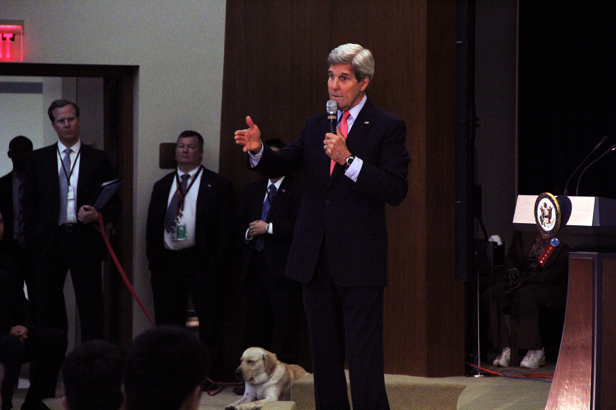 John Kerry brings pet dog to Take Your Child to Work event at State Department