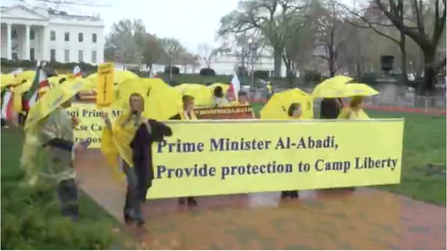 Demonstrators back Iranian dissidents in front of White House
