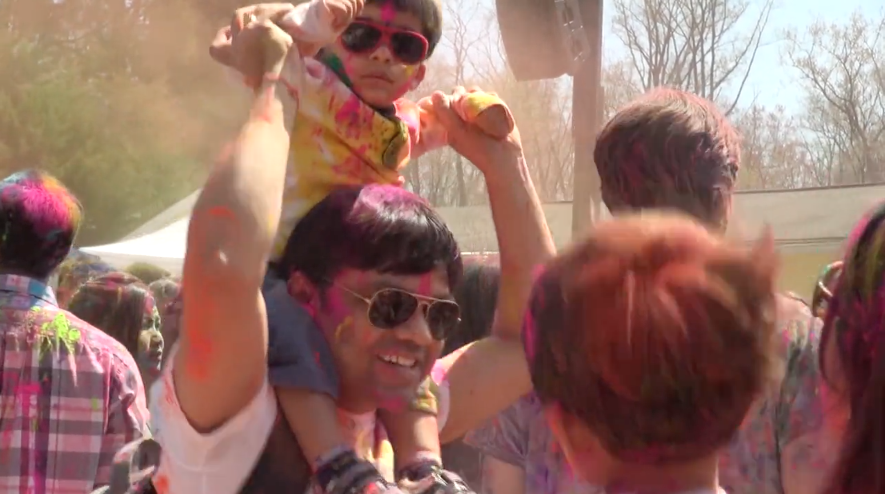 DC-area residents color their life with love while celebrating Holi