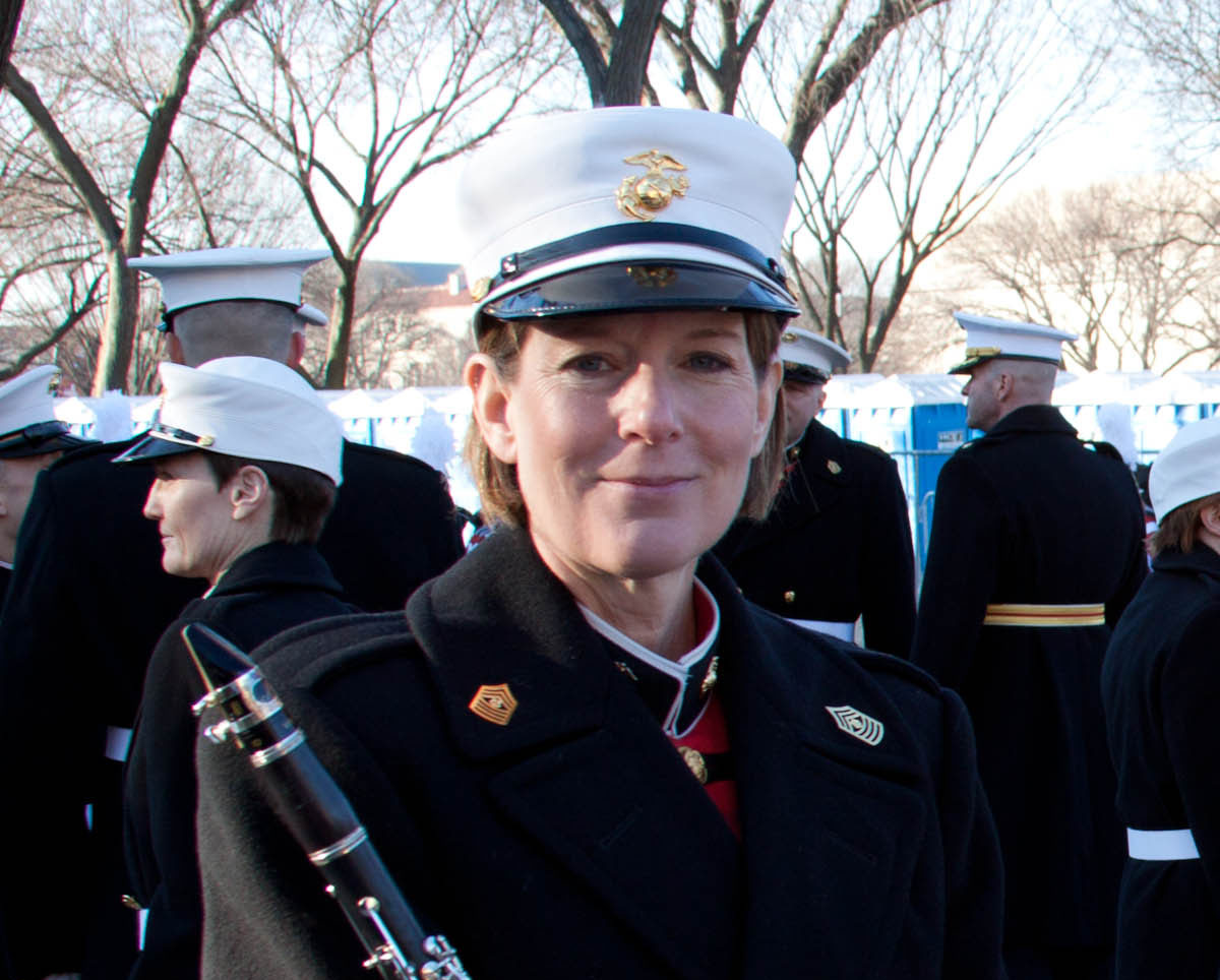 VIDEO: Longest-serving female member of “The President’s Own” Marine Band set to retire