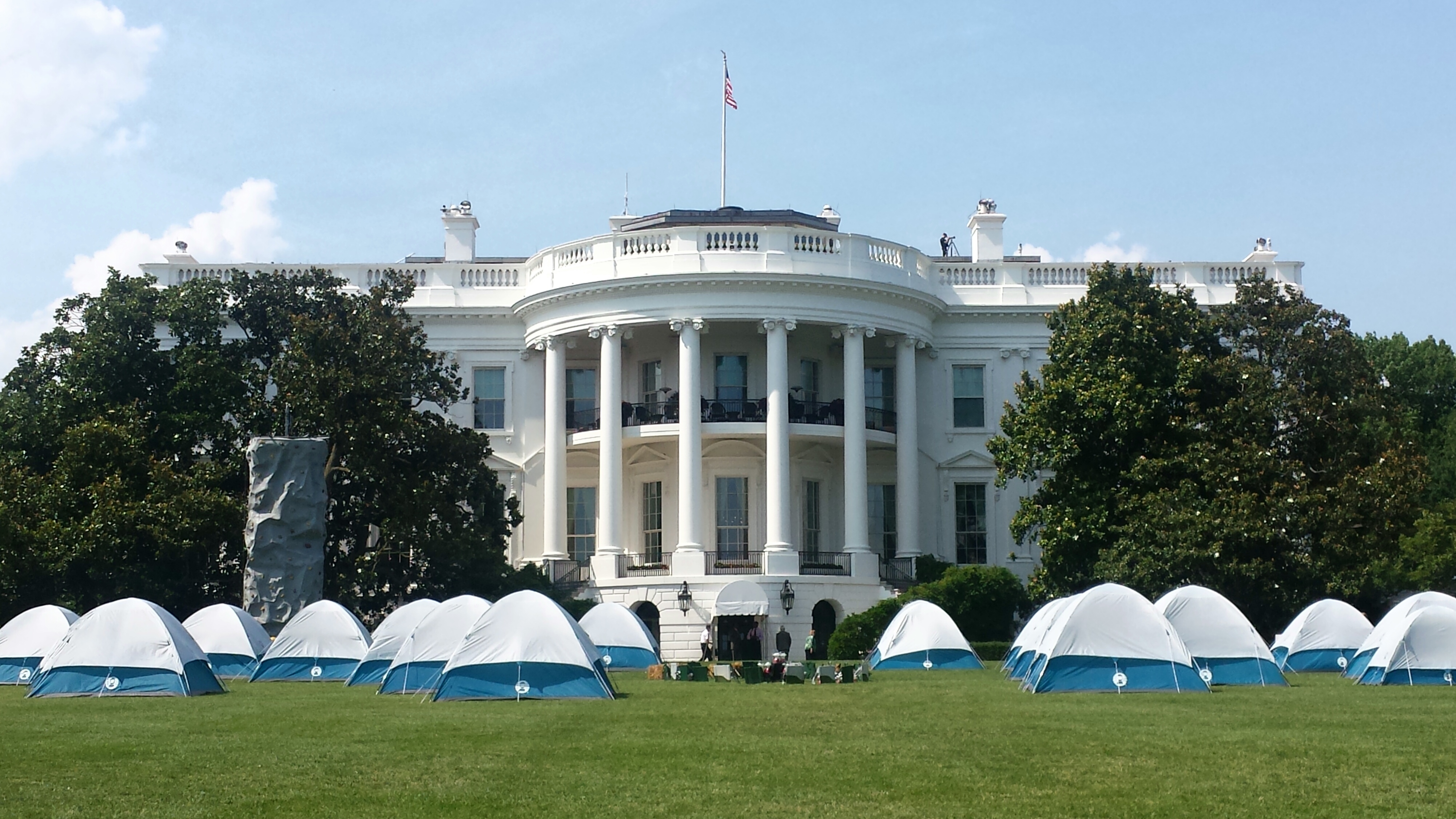 Girl Scouts attend first-ever White House campout