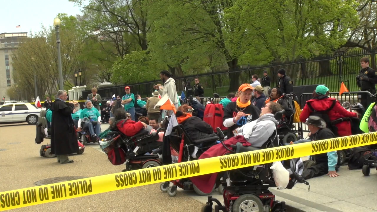 Dozens in wheelchairs ticketed by police