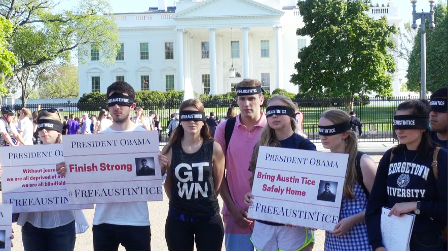 Georgetown students urge Obama to finish strong and bring Austin Tice safely home from Syria