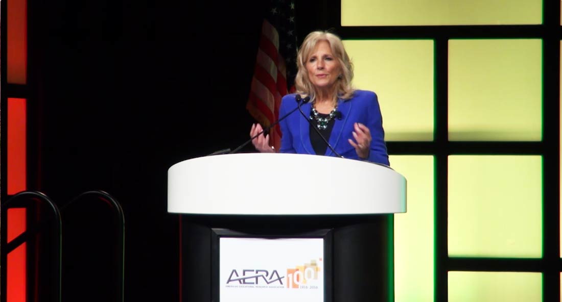 Jill Biden calls for research assistance for military kids