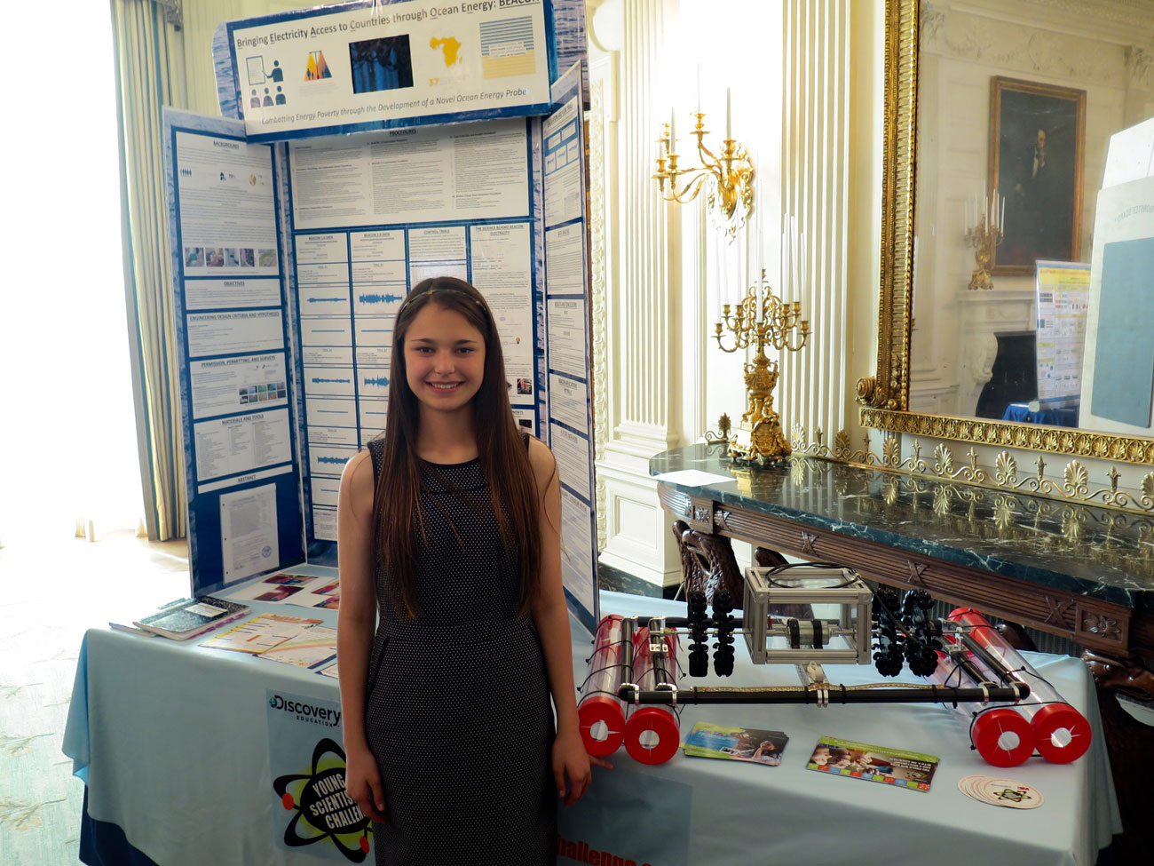 Florida high schooler makes waves at White House Science Fair