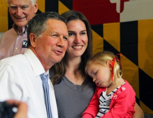 Kasich with baby