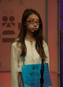 Kyla Lin Truong, Broward County’s contestant, did not advance into the final round of the Scripps National Spelling Bee. (Steve Musal/MNS) 