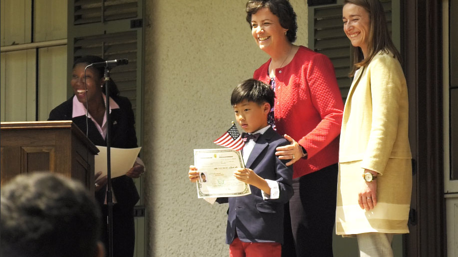 Coming to America: Children celebrate citizenship