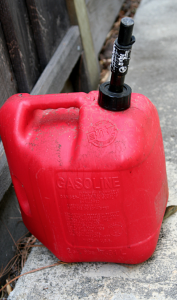 Gasoline is a common cutting agent. Photo courtesy of Eric. 