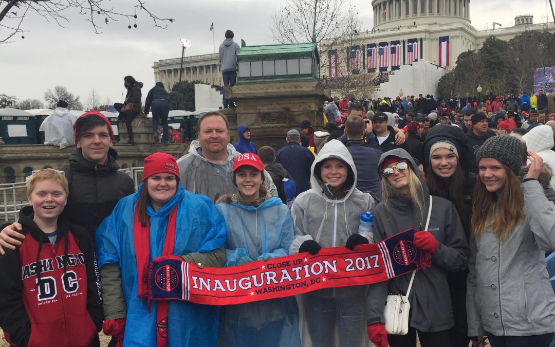 Inauguration draws hundreds from Washington state, for different reasons