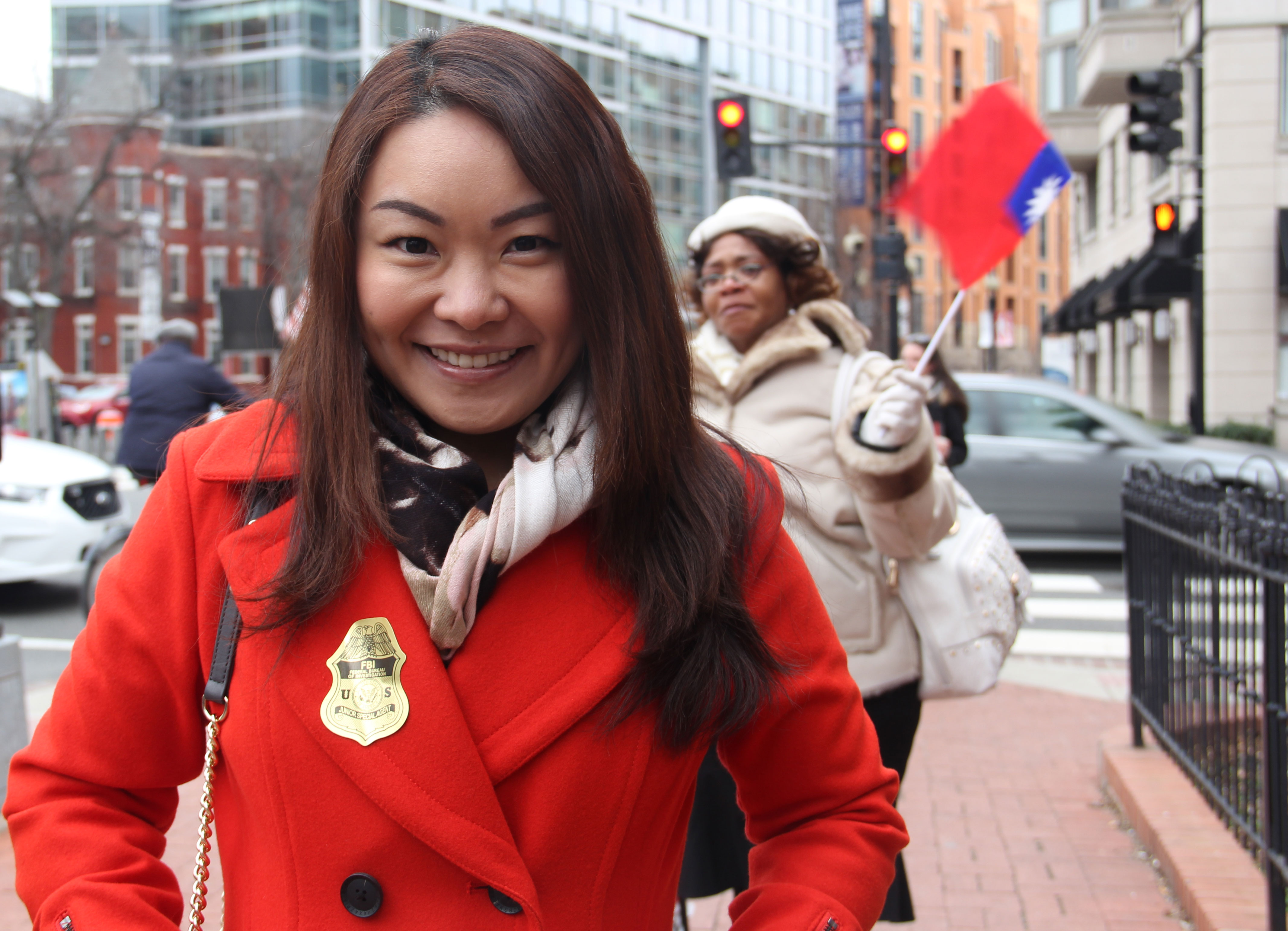 Jackie Fung-Mildiner, president of the Taiwanese-American First Responders Benevolent Organization (Yu-Ning Aileen Chuang/MNS))