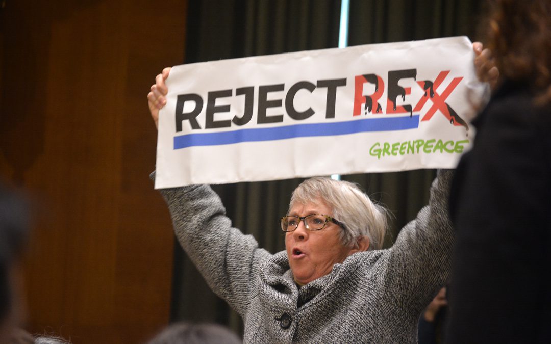 Protesters disrupt Rex Tillerson’s confirmation hearing