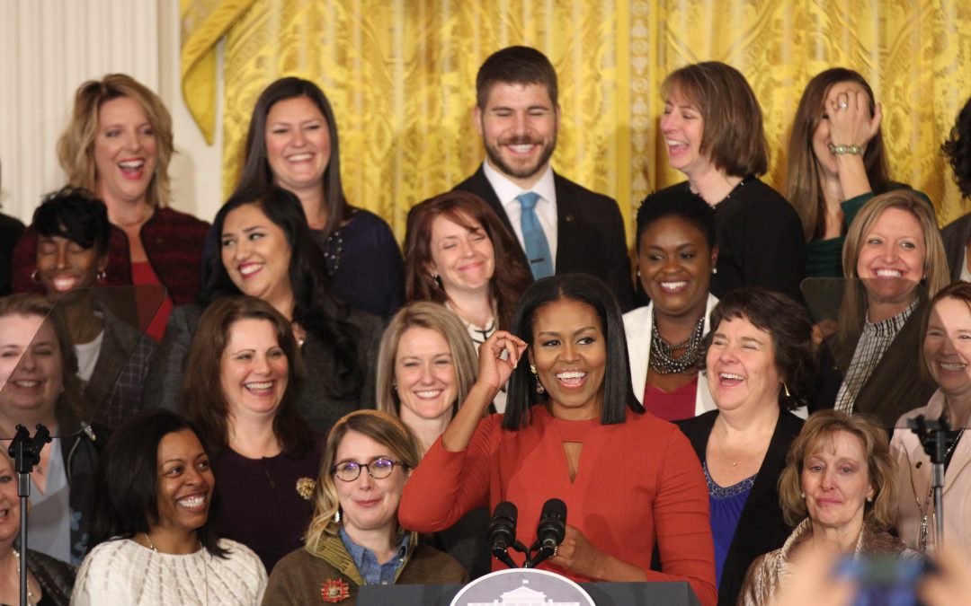 Michelle Obama parts with a message of hope