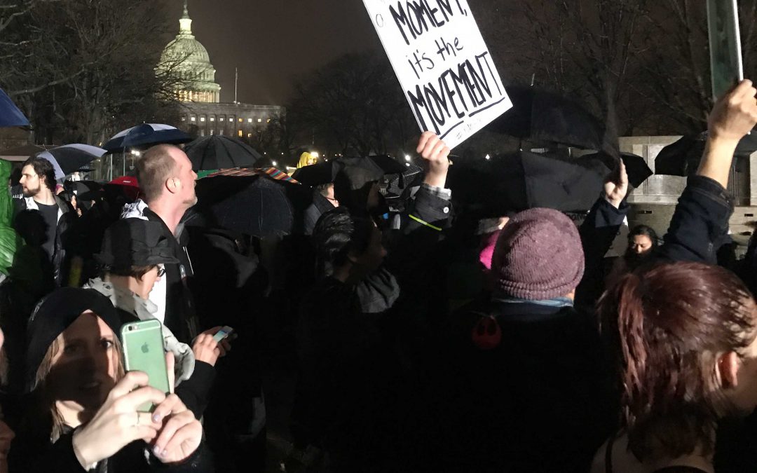 Protesters are keeping the anti-Trump movement alive