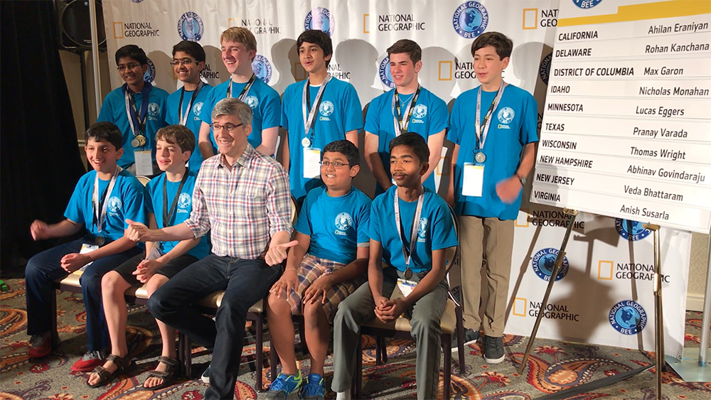 Top 10 Selected for National Geographic Bee