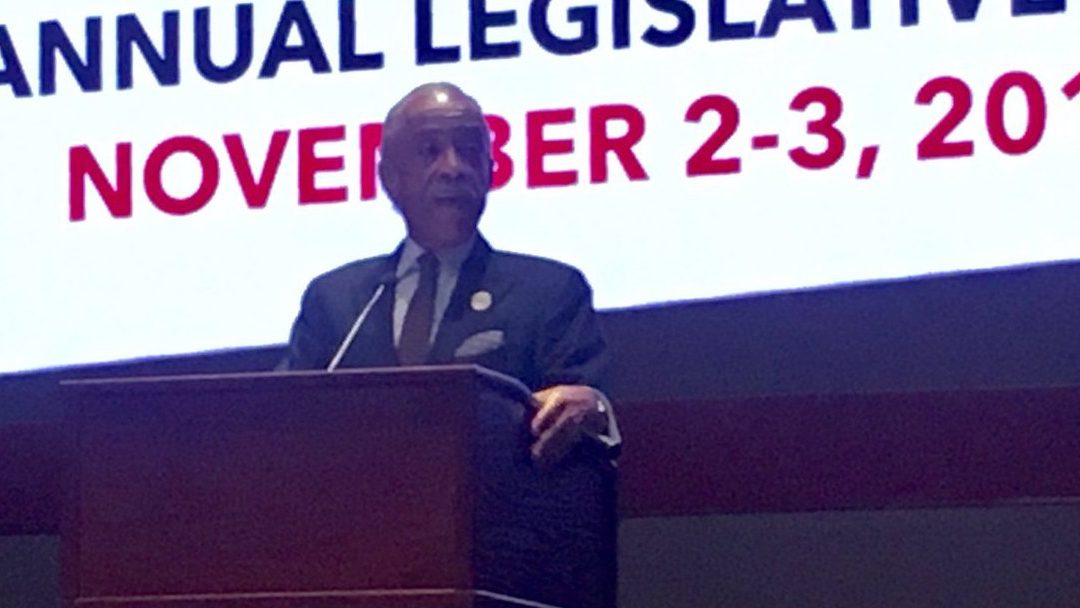 The Rev. Al Sharpton urges voters to reject GOP tax plan, pressure legislators