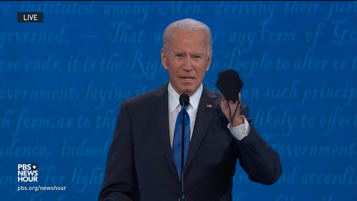 Biden at final 2020 presidential debate