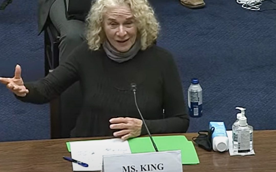 Environmentalist and Grammy winner Carole King testifies in House committee on forest management