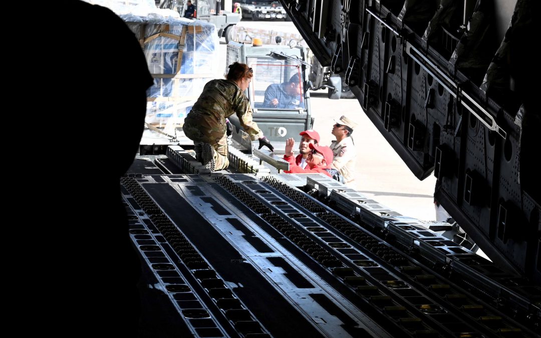 First U.S. military aircraft delivers humanitarian supplies for Gaza