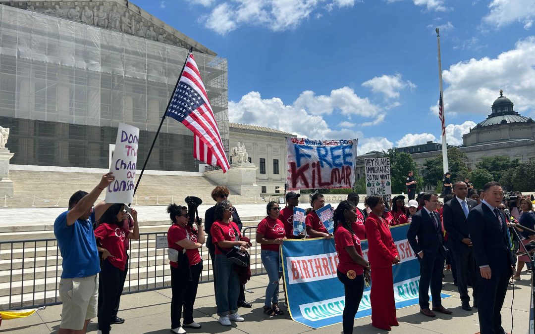 ‘For us, it’s personal’: Protesters gather at Supreme Court over birthright citizenship debate