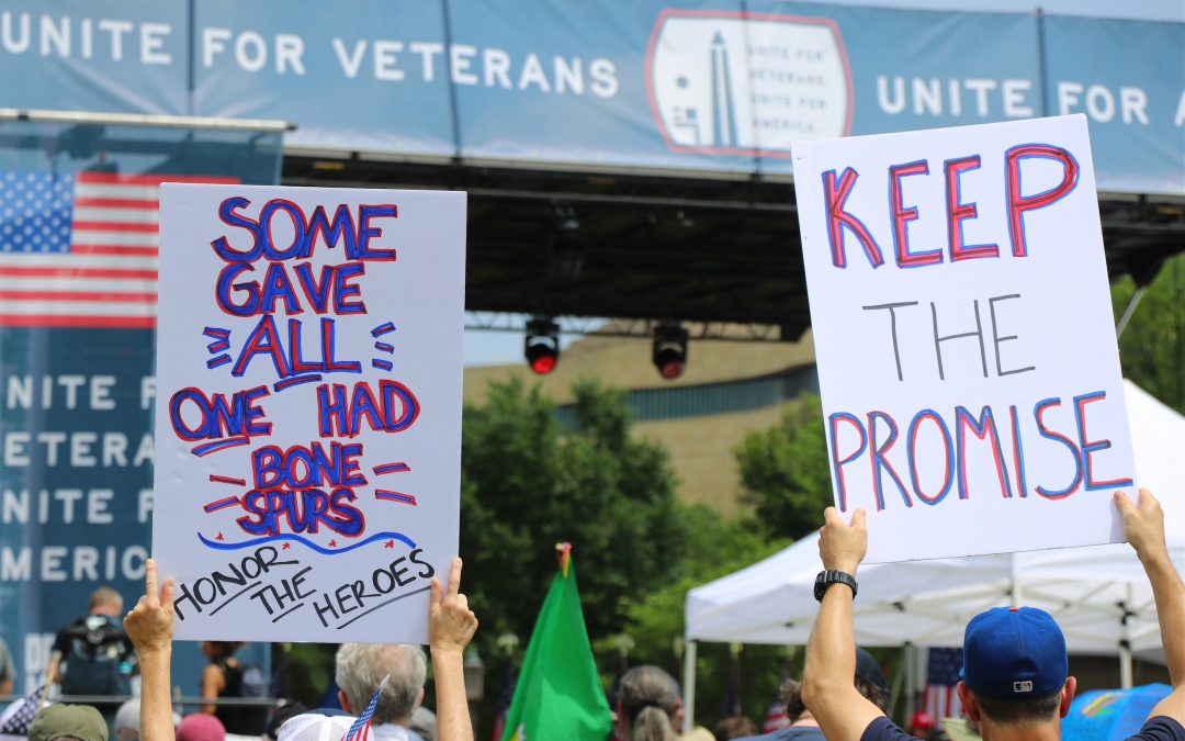 PHOTO GALLERY: Veterans Protest VA Cuts on D-Day Anniversary in Washington