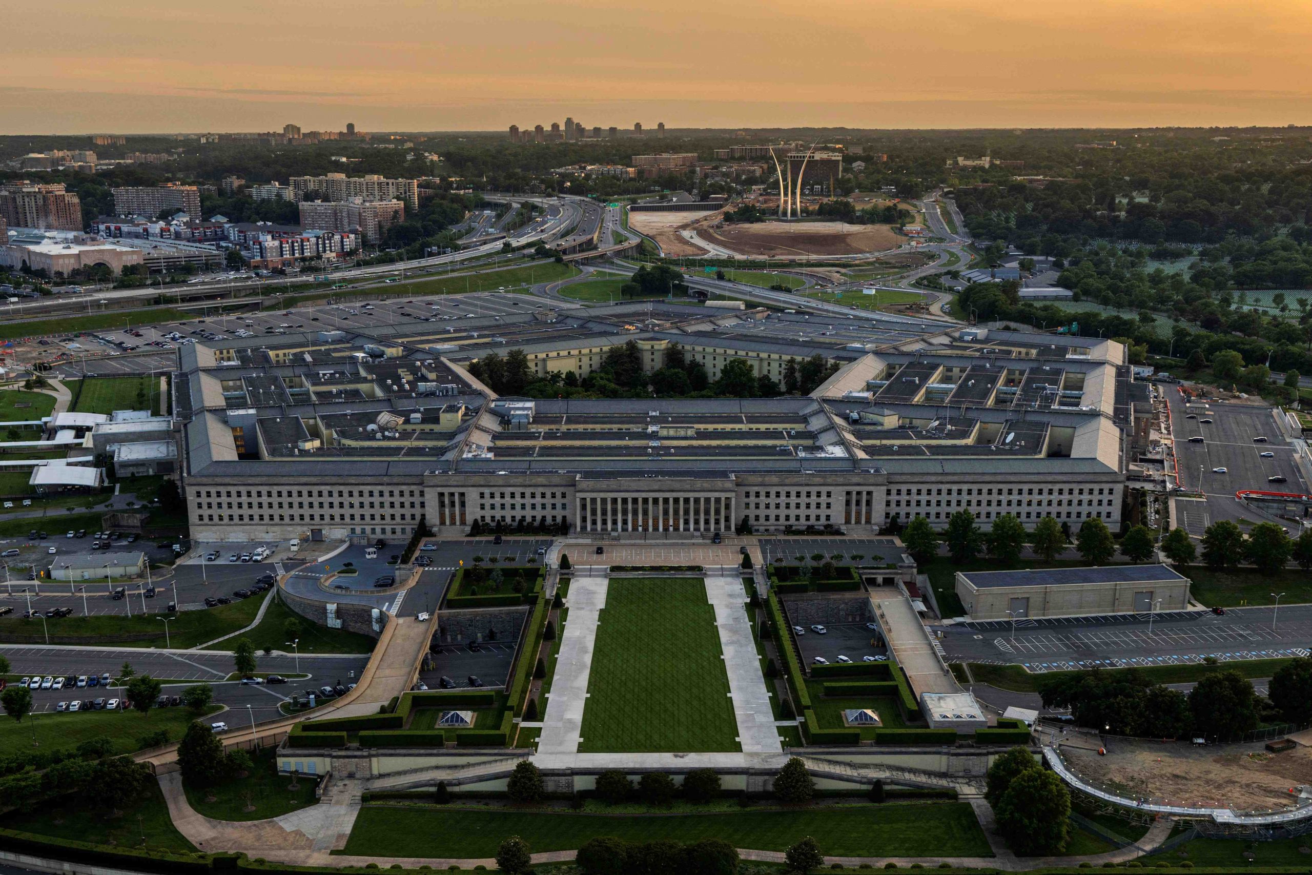 Pentagon aerial view